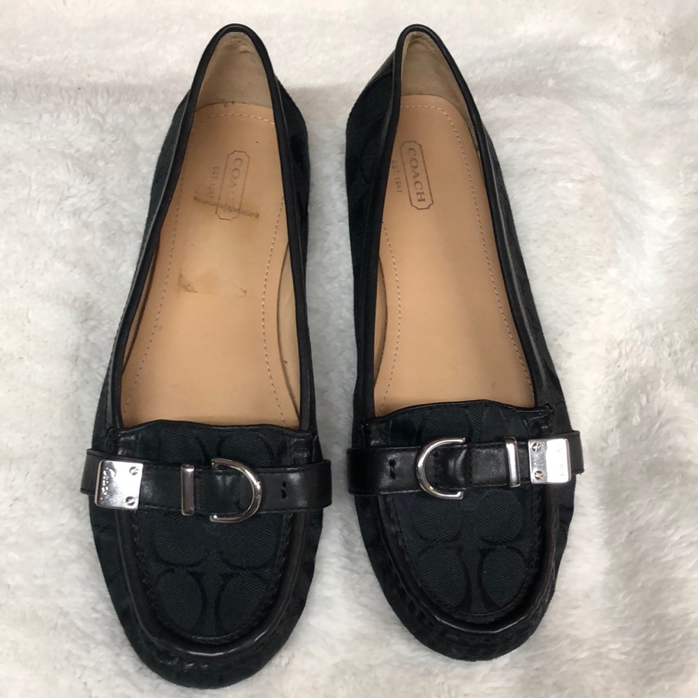 Coach loafer shoes.